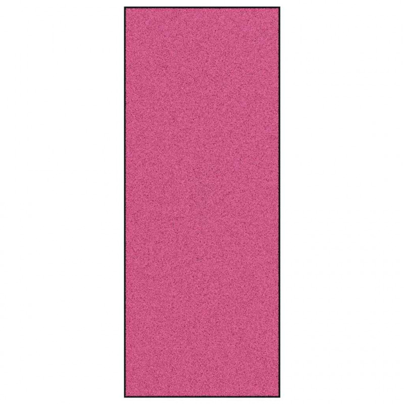 Dywanik wejściowy Różowy i czarny 120 x 300 cm Poliamid i PVC