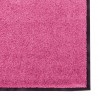 Dywanik wejściowy Różowy i czarny 120 x 300 cm Poliamid i PVC