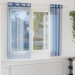 Zasłony woalowe z przelotkami 2 szt. Royal Blue