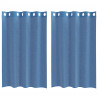 Zasłony woalowe z przelotkami 2 szt. Royal Blue