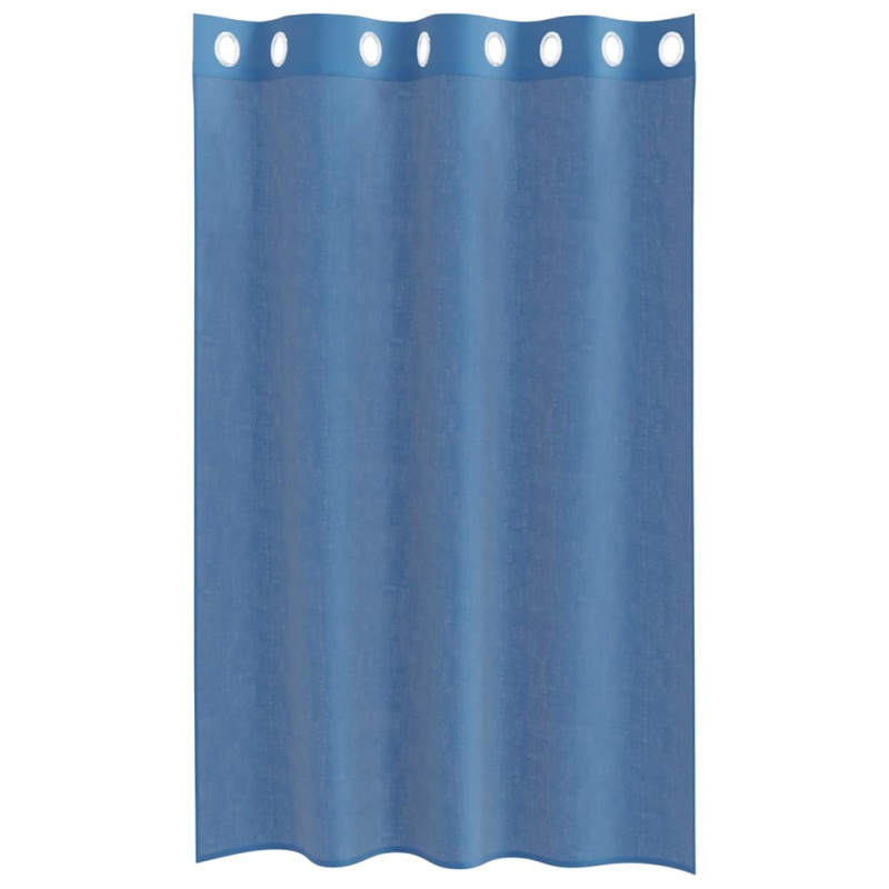Zasłony woalowe z przelotkami 2 szt. Royal Blue