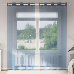 Zasłony woalowe z przelotkami 2 szt. Royal Blue