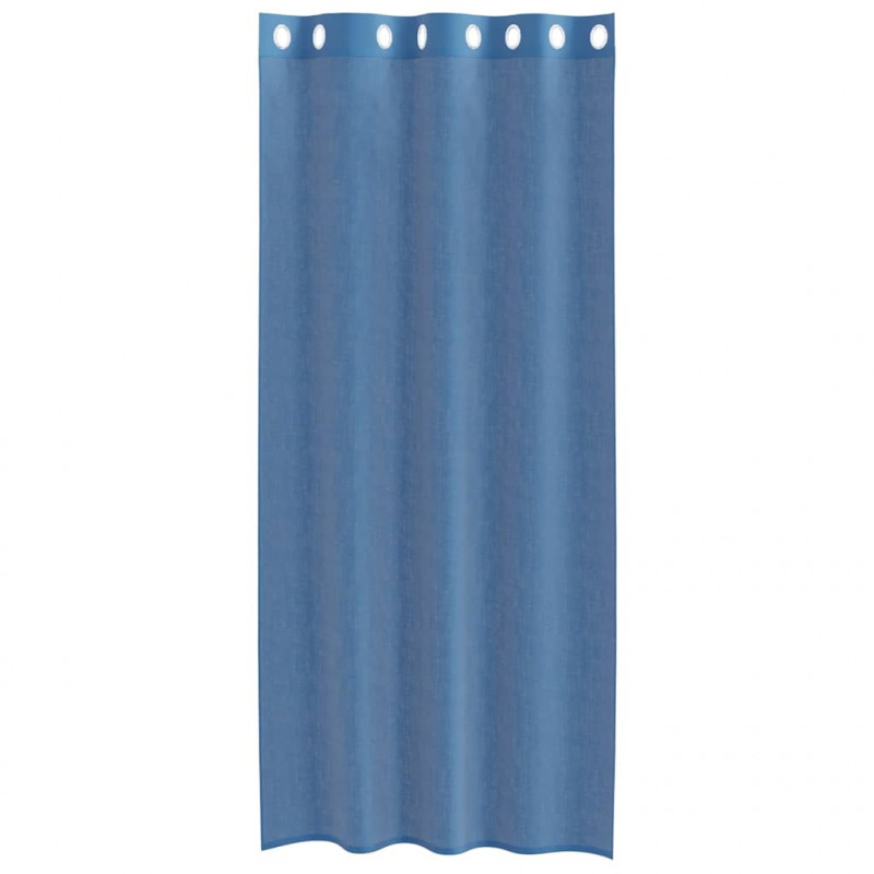 Zasłony woalowe z przelotkami 2 szt. Royal Blue