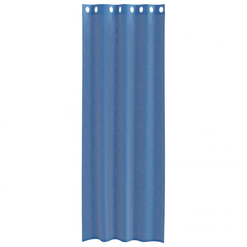 Zasłony woalowe z przelotkami 2 szt. Royal Blue