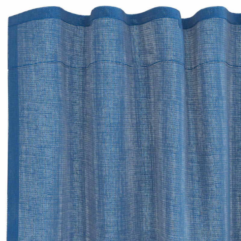 Zasłony woalowe z kieszeniami na drążek 2 szt. Royal Blue