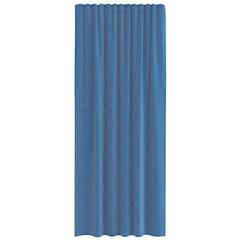 Zasłony woalowe z kieszeniami na drążek 2 szt. Royal Blue