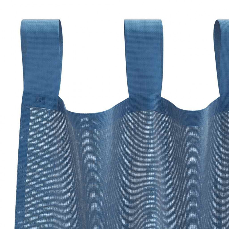 Zasłony woalowe z kieszeniami na drążek 2 szt. Royal Blue