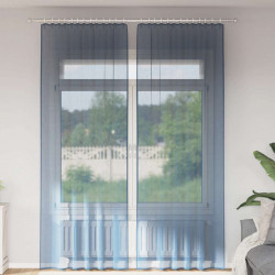 Zasłony woalowe z kieszeniami na drążek 2 szt. Royal Blue