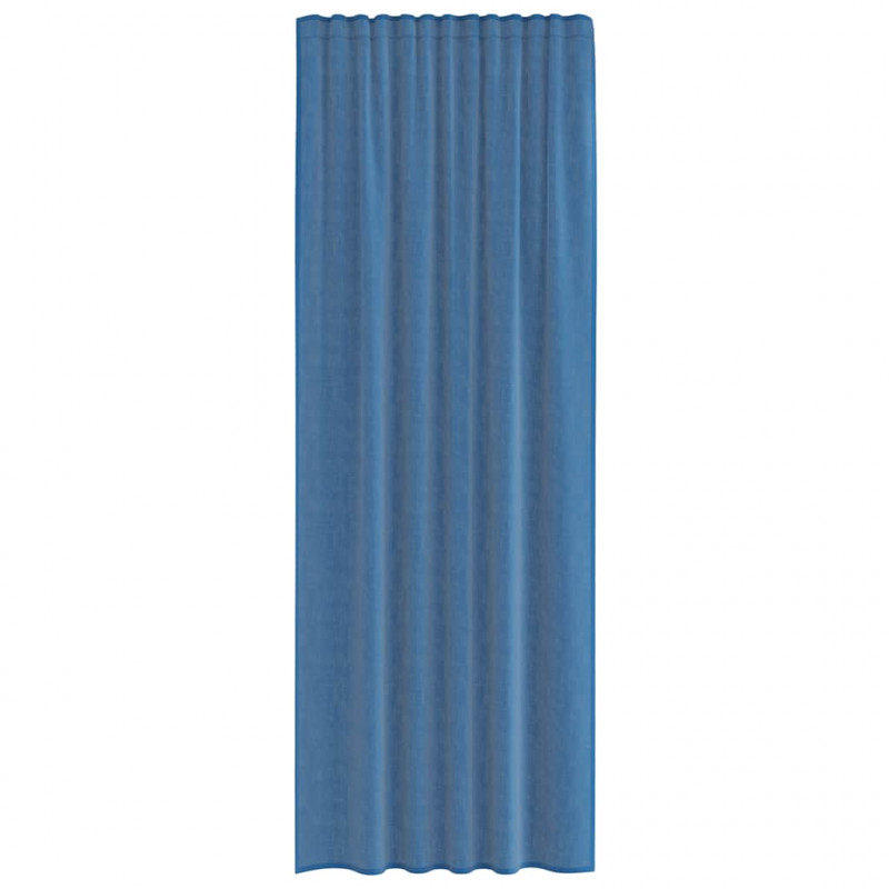 Zasłony woalowe z kieszeniami na drążek 2 szt. Royal Blue