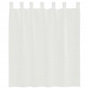 Zasłony woalowe z kieszeniami na drążek 2 szt. białe