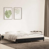 Rama łóżka bez materaca Czarna 180x210 cm Aksamit