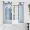 Zasłony woalowe z pętelkami 2 szt. Royal Blue 140x140 cm