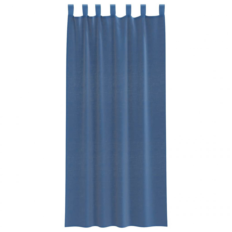 Zasłony woalowe z pętelkami 2 szt. Royal Blue 140x245 cm