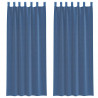 Zasłony woalowe z pętelkami 2 szt. Royal Blue 140x260 cm