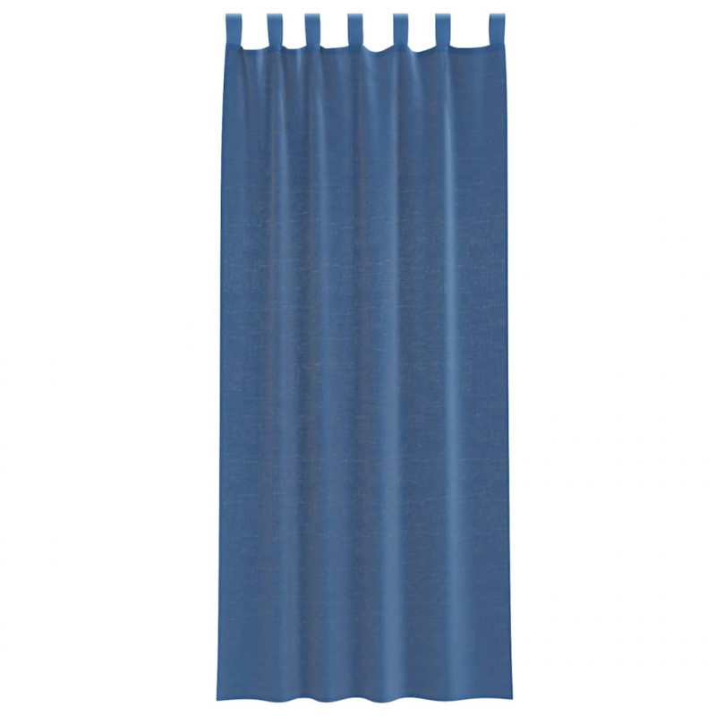 Zasłony woalowe z pętelkami 2 szt. Royal Blue 140x260 cm