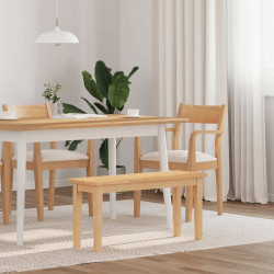 Ławka 90 cm Drewno lite Guma