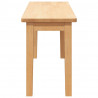 Ławka 90 cm Drewno lite Guma