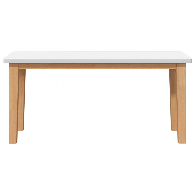Ławka 90 cm Drewno lite Guma