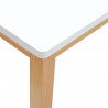Ławka 90 cm Drewno lite Guma