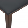 Ławka 110 cm Brązowa lite drewno guma