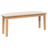 Ławka 110 cm Drewno lite Guma
