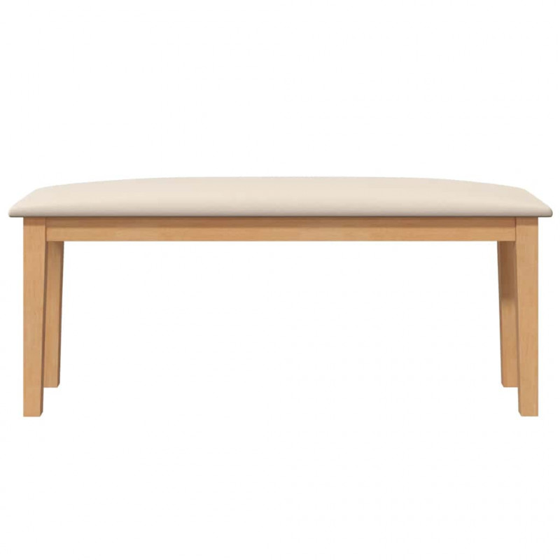 Ławka 110 cm Drewno lite Guma