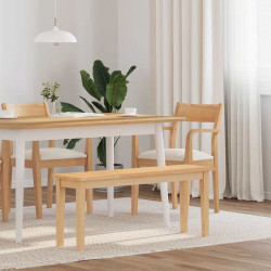 Ławka 110 cm Drewno lite Guma