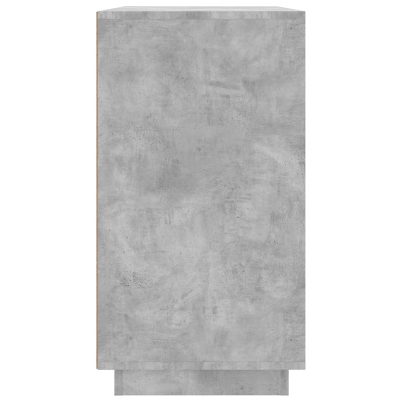 Szafka, szarość betonu, 80x34x75 cm, materiał drewnopochodny