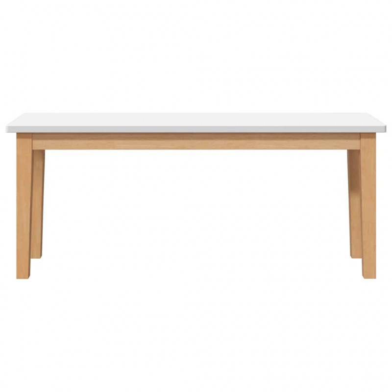 Ławka 110 cm Drewno lite Guma
