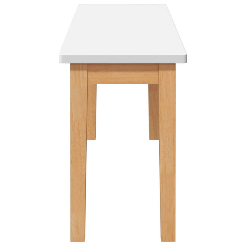 Ławka 110 cm Drewno lite Guma