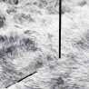 Dywan shaggy z długim włosiem, NAVARRA, srebrnoszary, 200x200cm