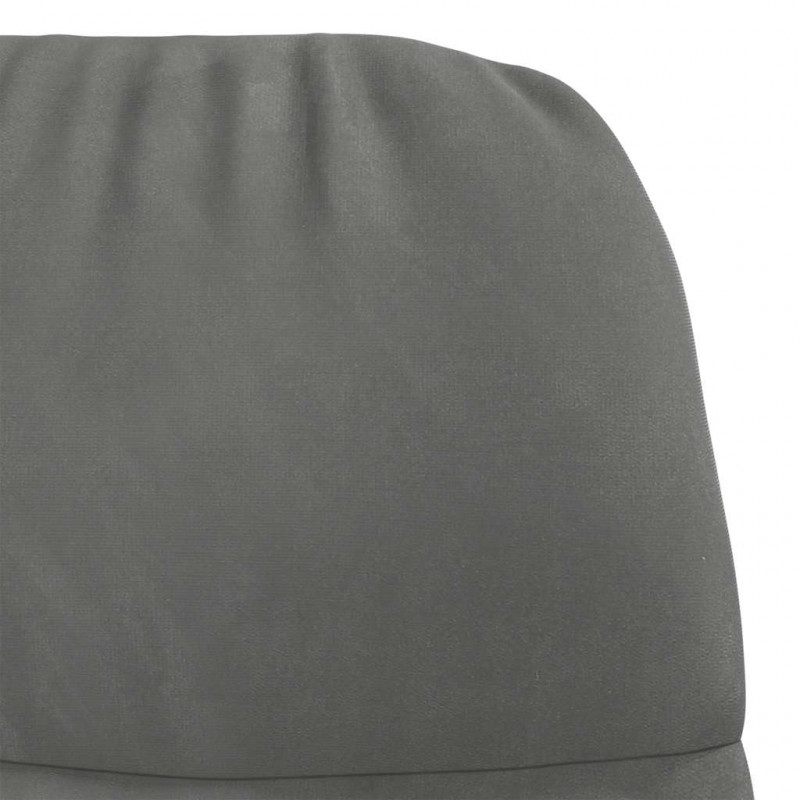 Fotel bujany, ciemnoszary, tapicerowany aksamitem