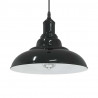 Lampa wisząca z regulacją wysokości E27 połysk czarny metal