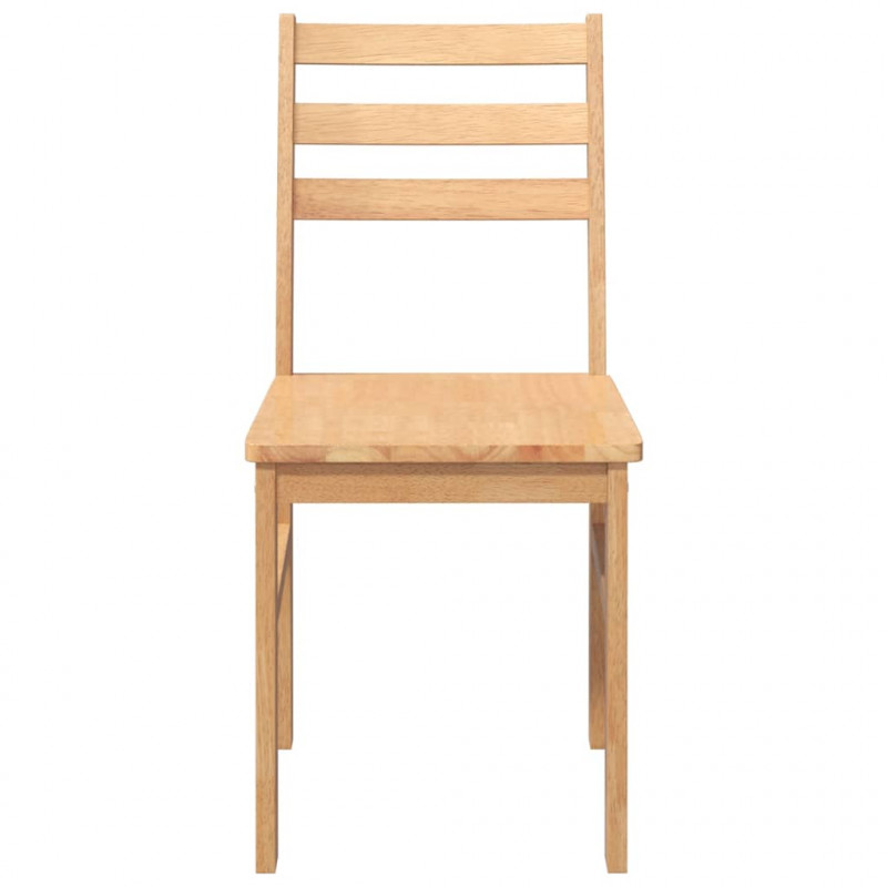 Krzesła do jadalni 2 szt. lite drewno guma