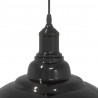 Lampa wisząca z regulacją wysokości E27 połysk czarny metal