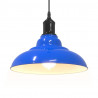 Lampa wisząca z regulacją wysokości E27 połysk ciemnoniebieski