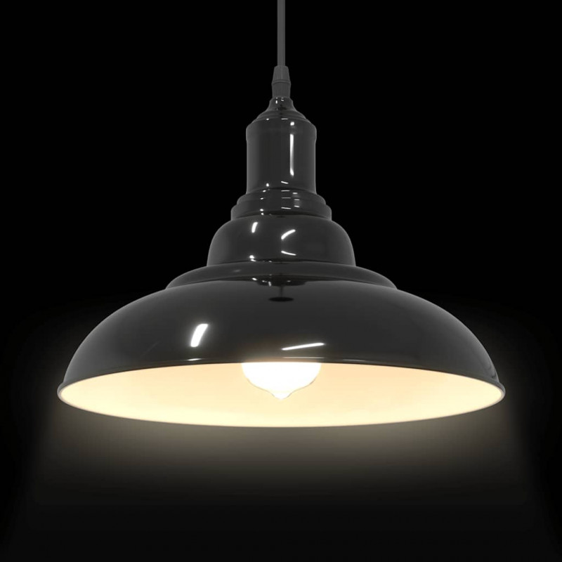 Lampa wisząca z regulacją wysokości E27 połysk ciemnoniebieski