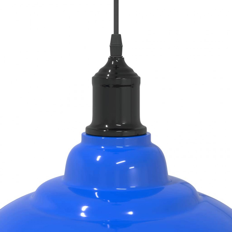 Lampa wisząca z regulacją wysokości E27 połysk ciemnoniebieski