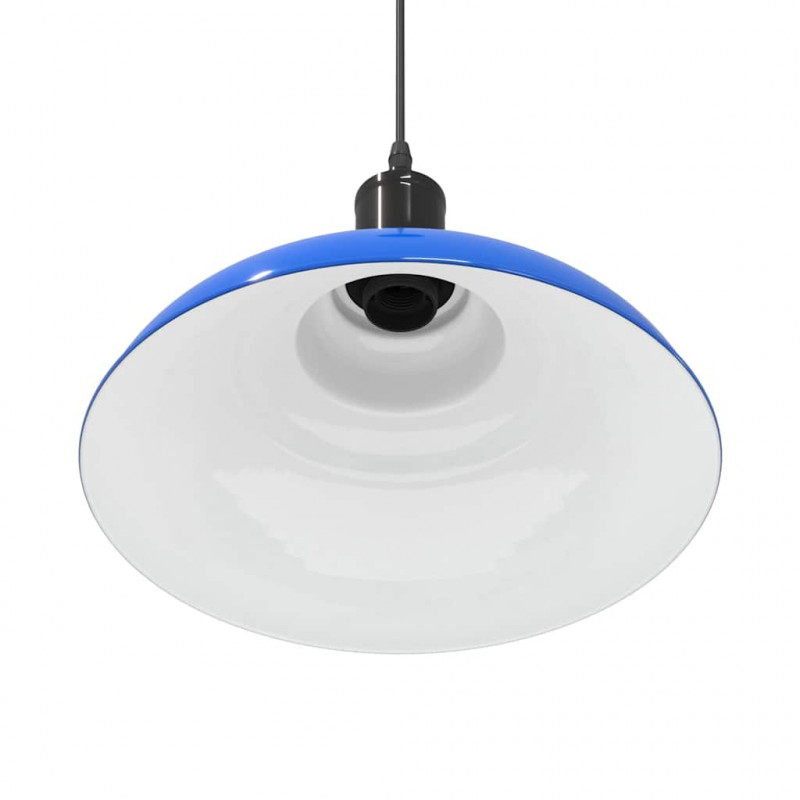 Lampa wisząca z regulacją wysokości E27 połysk ciemnoniebieski
