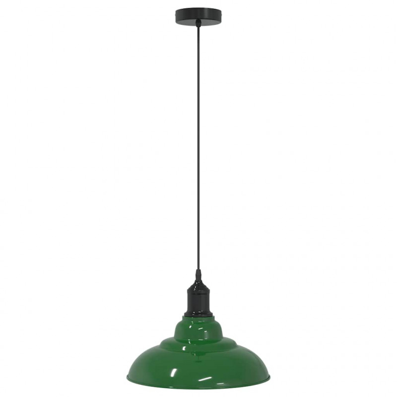 Lampa wisząca z regulacją wysokości E27 połysk zielony metal