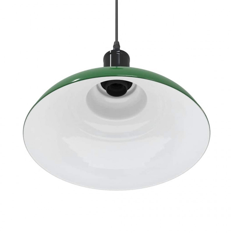 Lampa wisząca z regulacją wysokości E27 połysk zielony metal