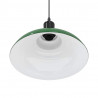 Lampa wisząca z regulacją wysokości E27 połysk zielony metal