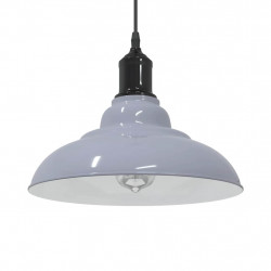 Lampa wisząca z regulacją wysokości E27 połysk szary metal