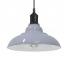 Lampa wisząca z regulacją wysokości E27 połysk szary metal