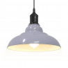 Lampa wisząca z regulacją wysokości E27 połysk szary metal