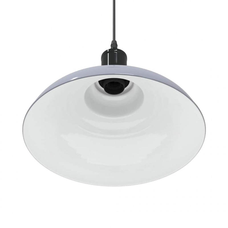 Lampa wisząca z regulacją wysokości E27 połysk szary metal