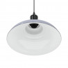 Lampa wisząca z regulacją wysokości E27 połysk szary metal