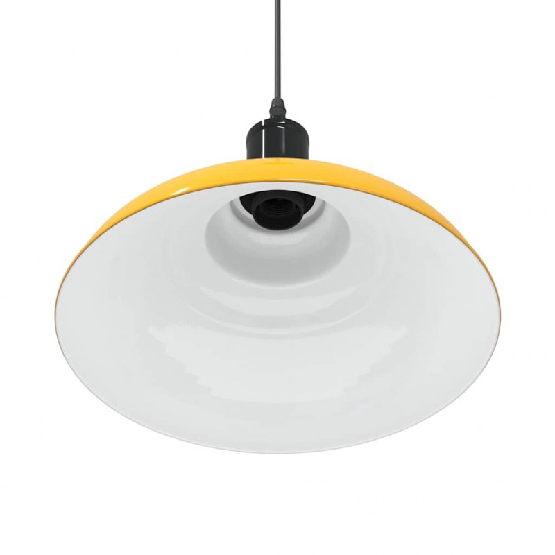 Lampa wisząca z regulacją wysokości E27 połysk żółty metal