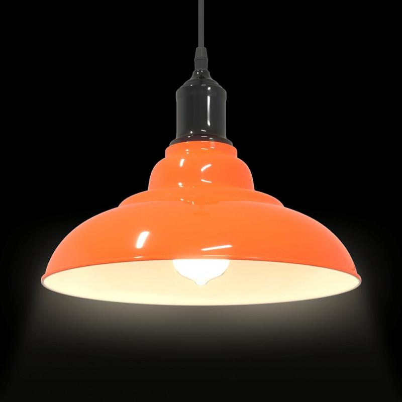 Lampa wisząca z regulacją wysokości E27 Pomarańczowy połysk