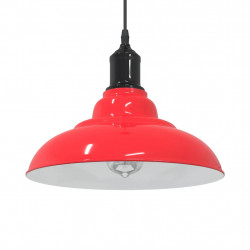 Lampa wisząca z regulacją wysokości E27 połysk czerwony metal